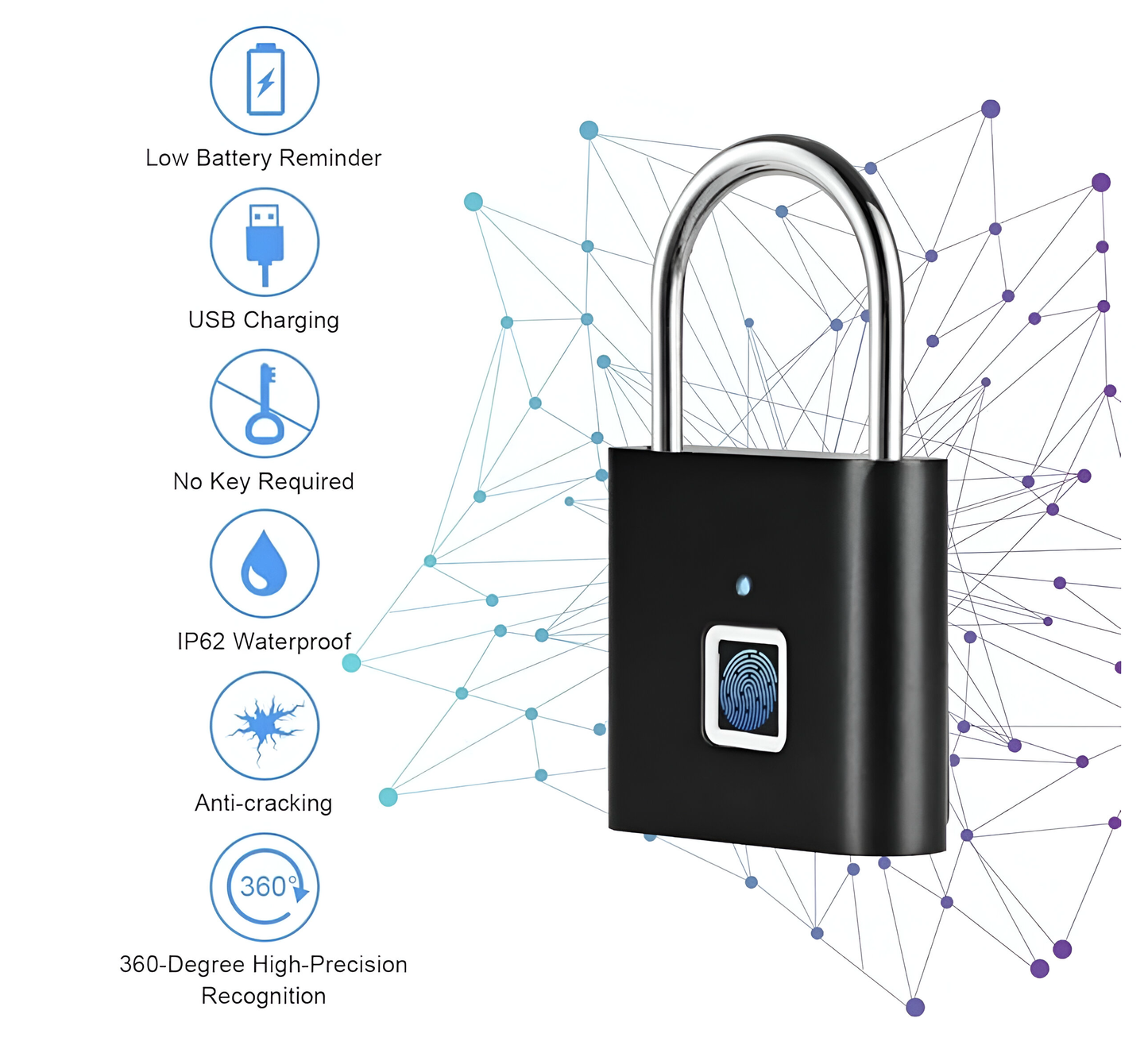 LockMate β Fingerprint Smart Padlock