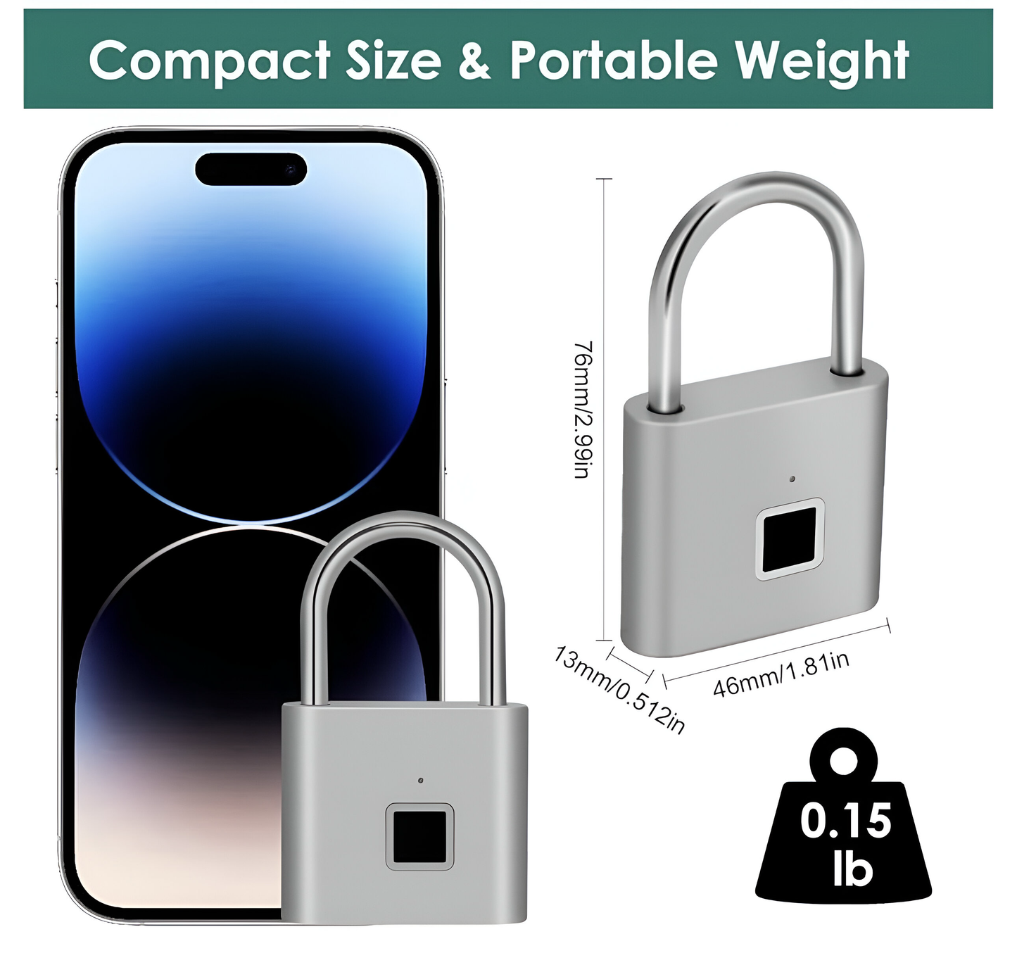 LockMate β Fingerprint Smart Padlock