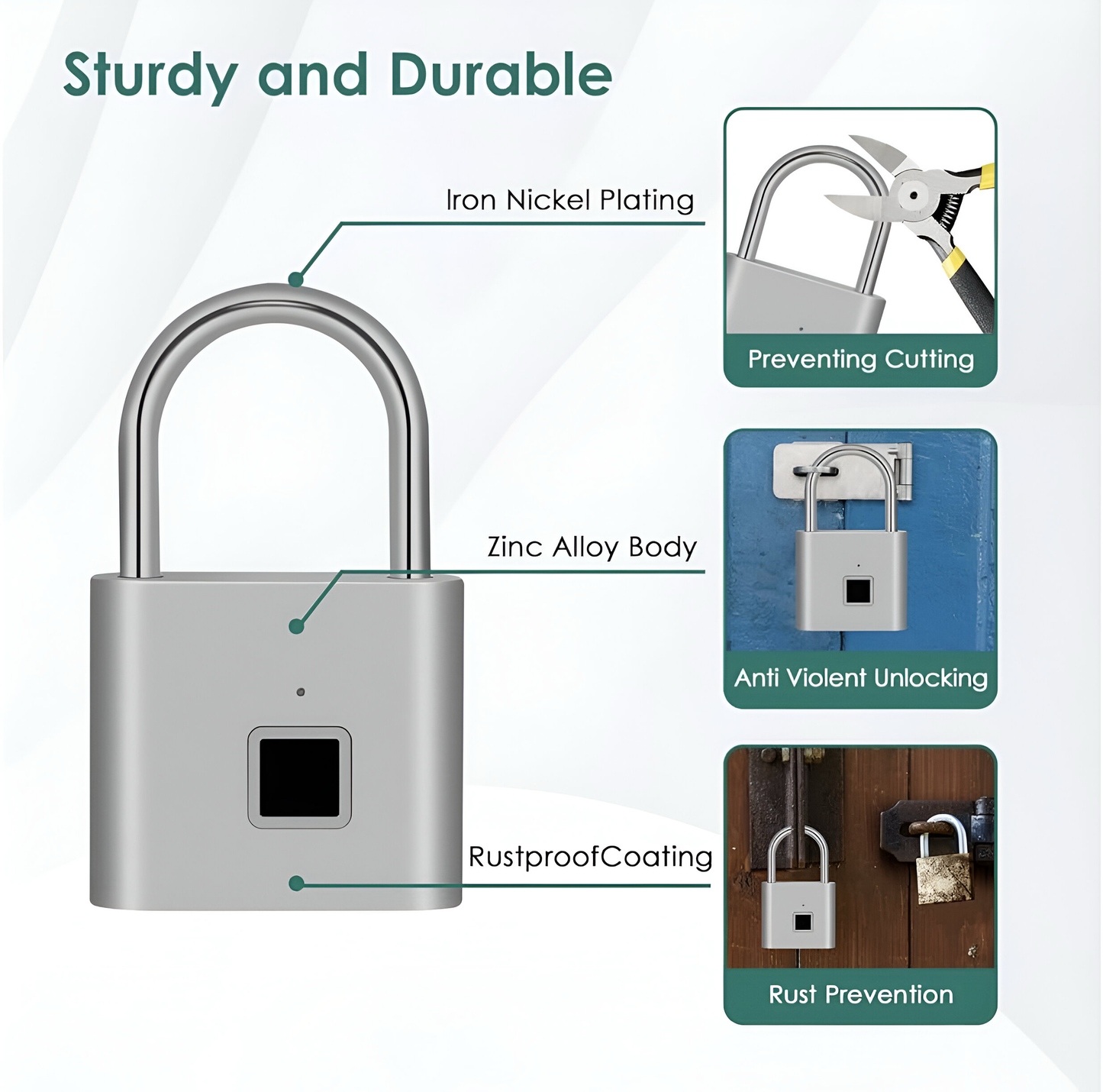 LockMate β Fingerprint Smart Padlock