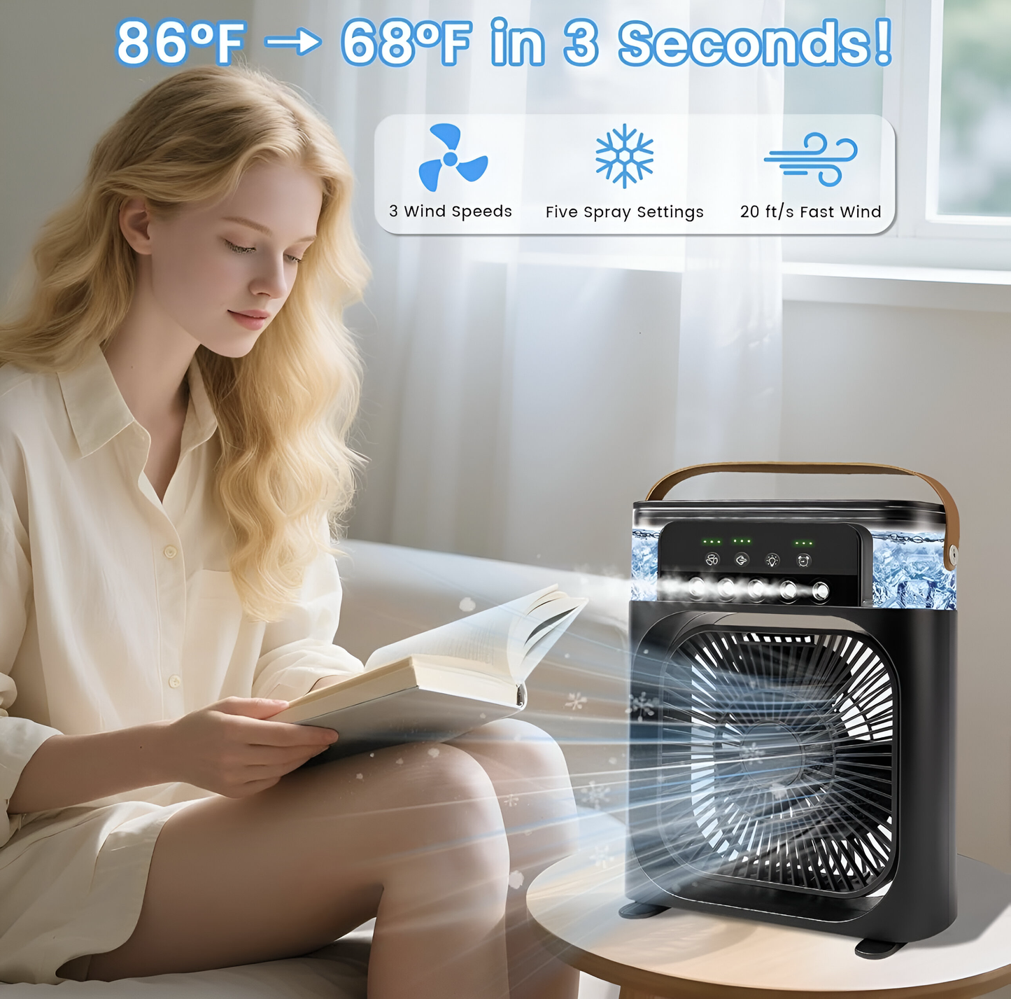 BreezeMist β 3-in-1 Humidifier Fan