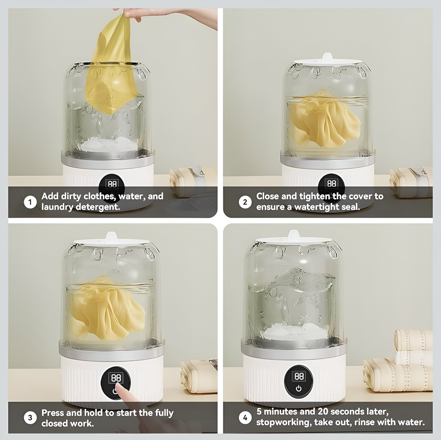 MiniWash – Wireless Portable Washing Machine