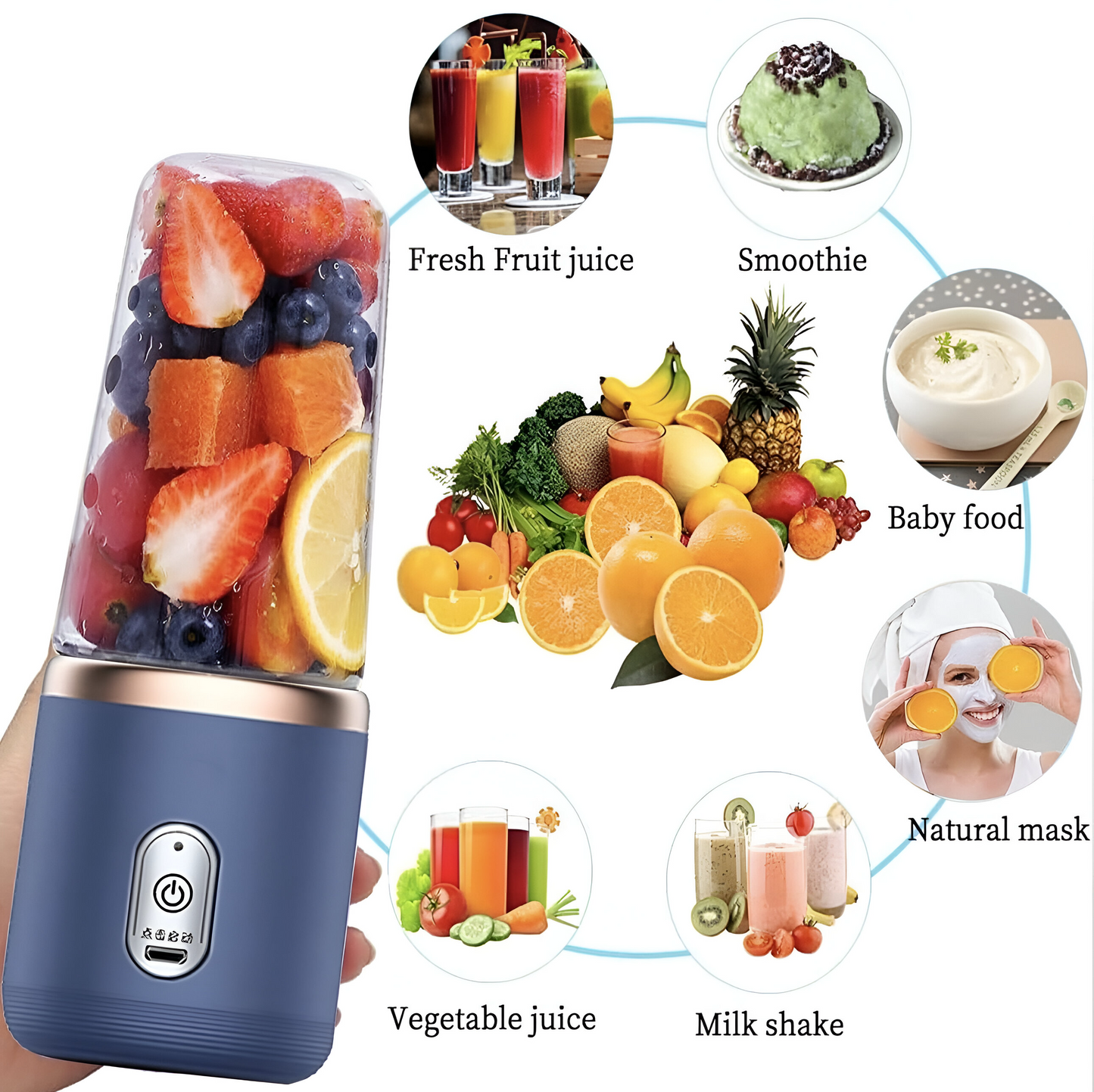 JuiceGo β Portable Rechargeable Juicer Cup