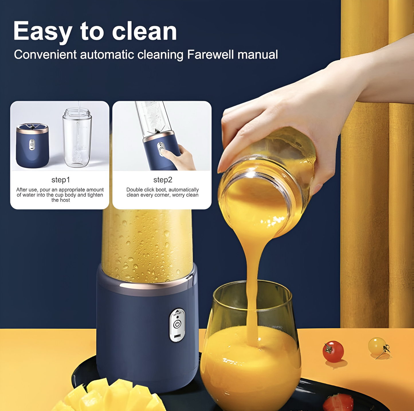 JuiceGo β Portable Rechargeable Juicer Cup
