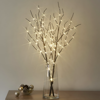50LED 80cm brown branch light (without batteries)
