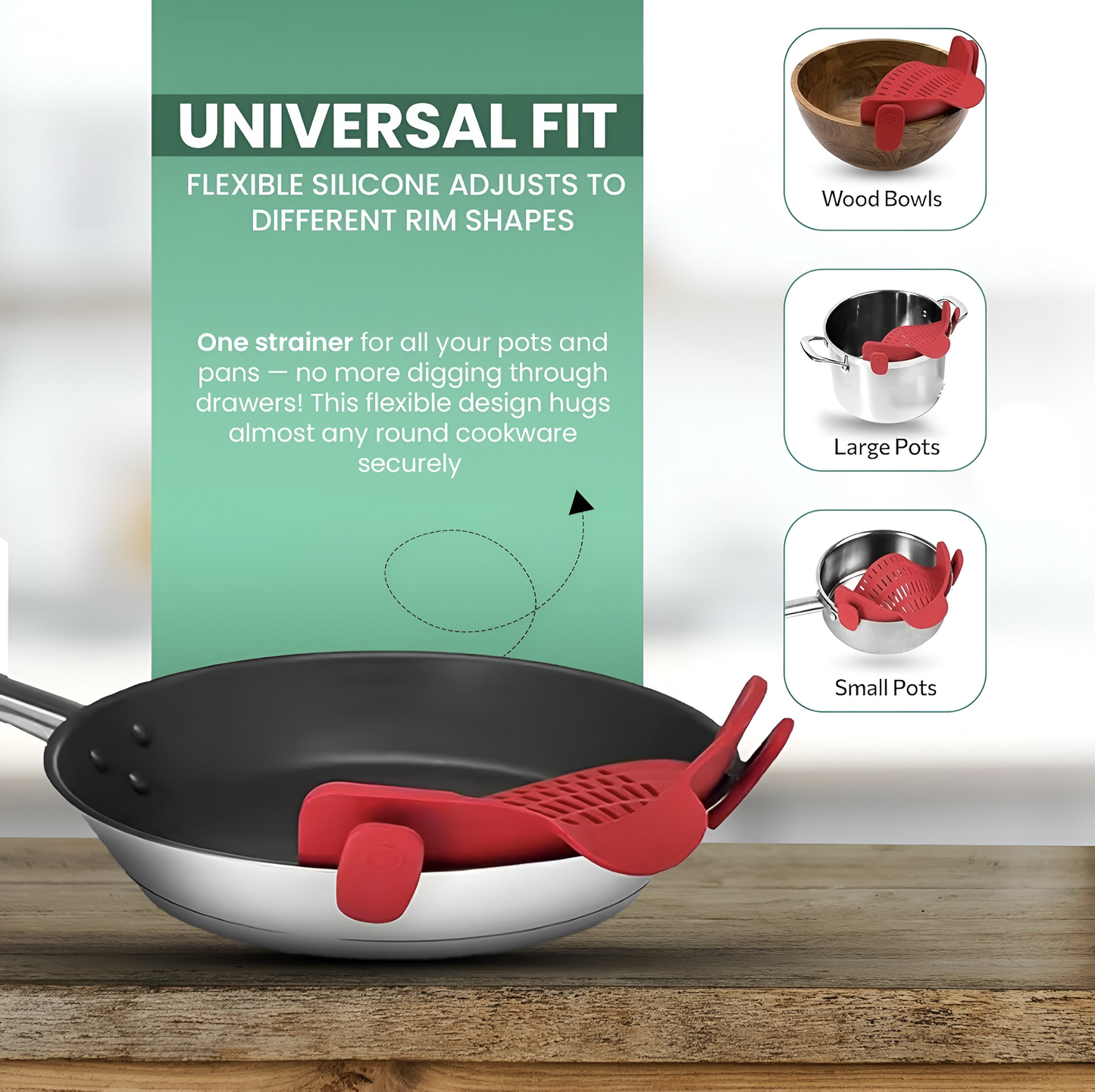 WideDrain β Silicone Sink Strainer