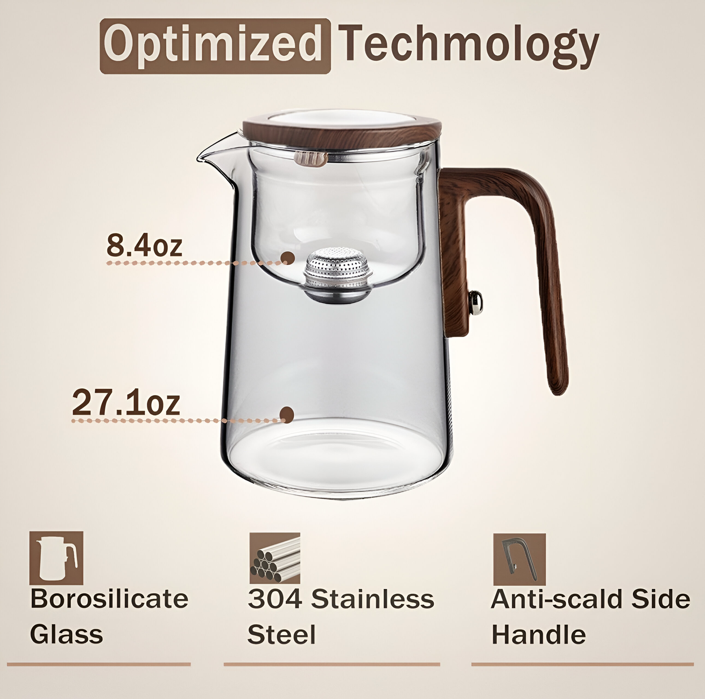 BrewGlass – Tea Pot with Filter