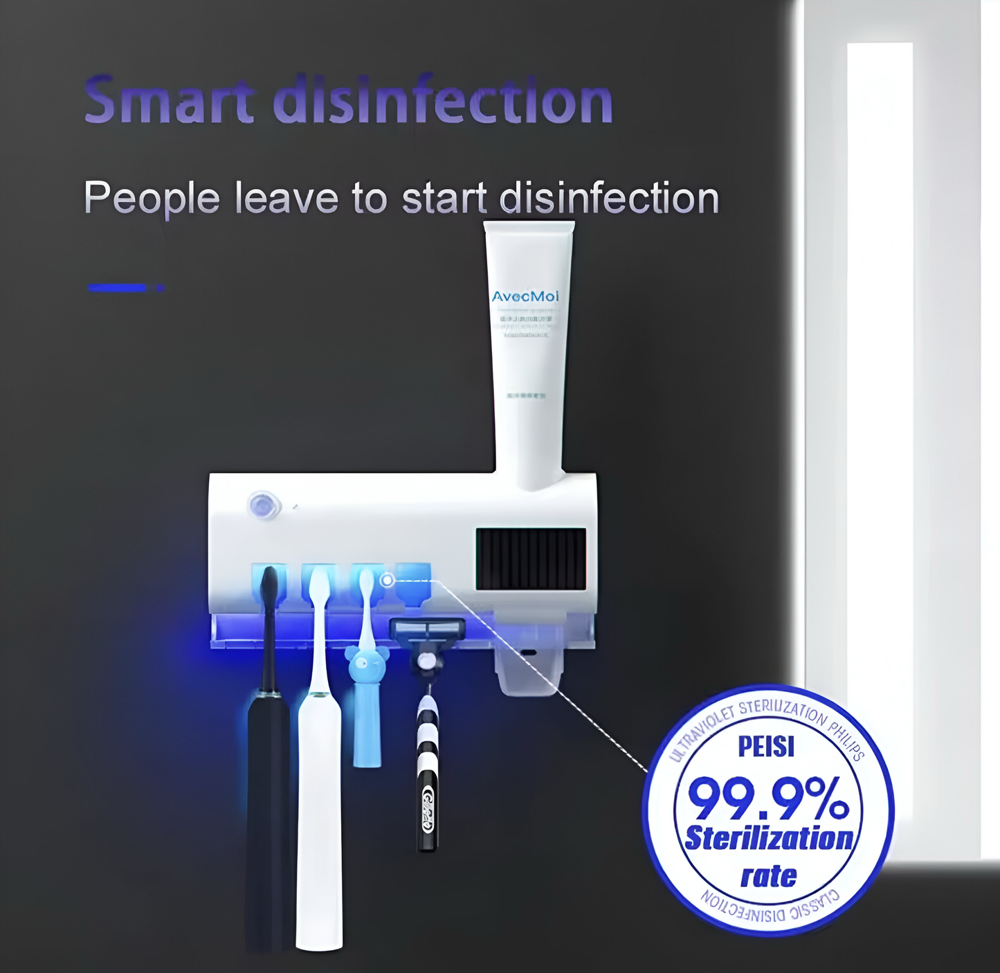 PureBrush – UV Toothbrush Sterilizer