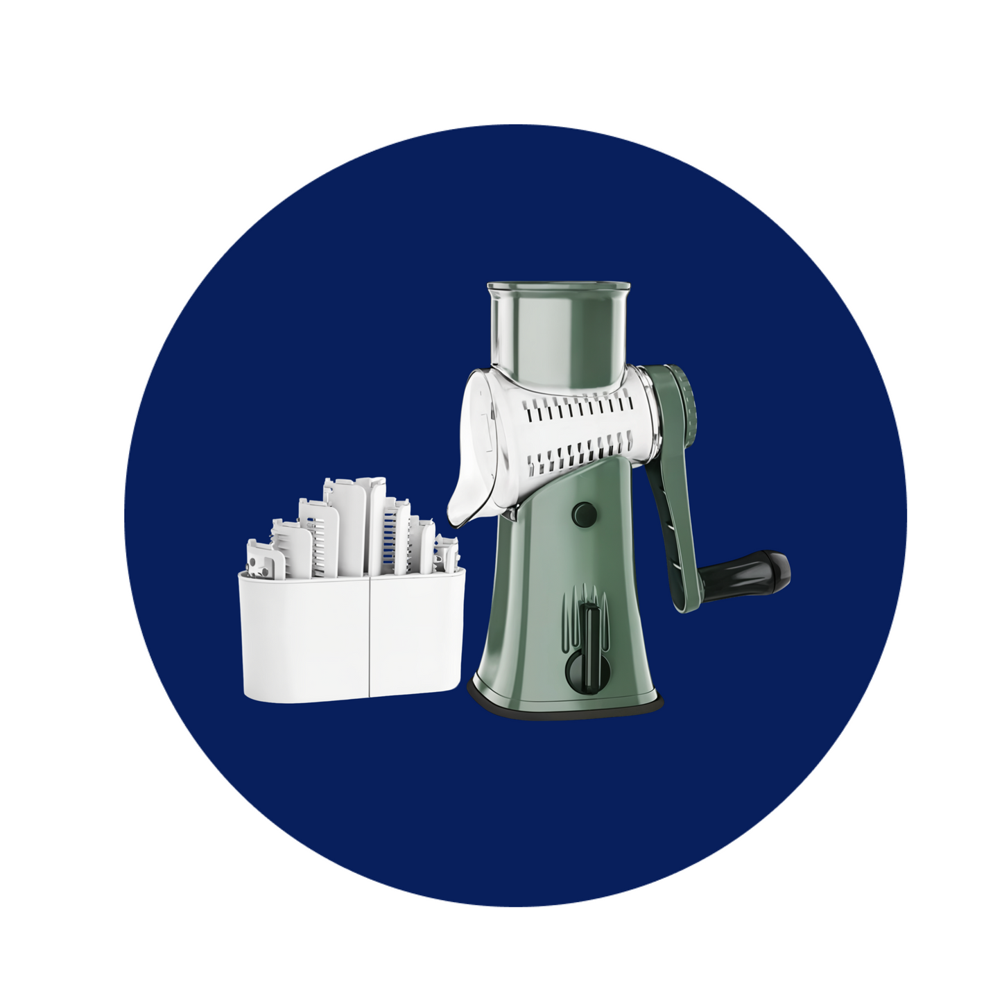SlicePro – 5-in-1 Rotary Vegetable Shredder