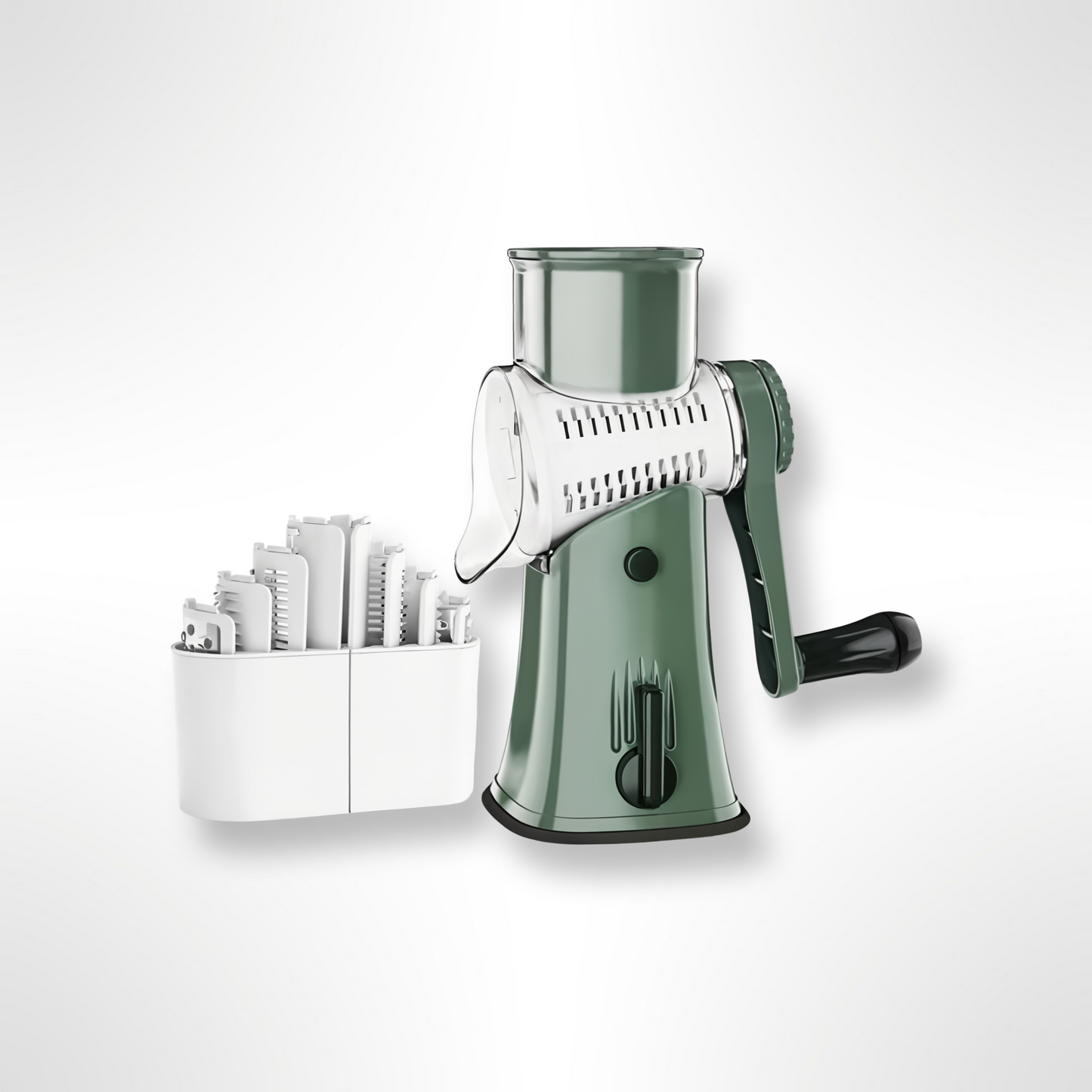 SlicePro – 5-in-1 Rotary Vegetable Shredder