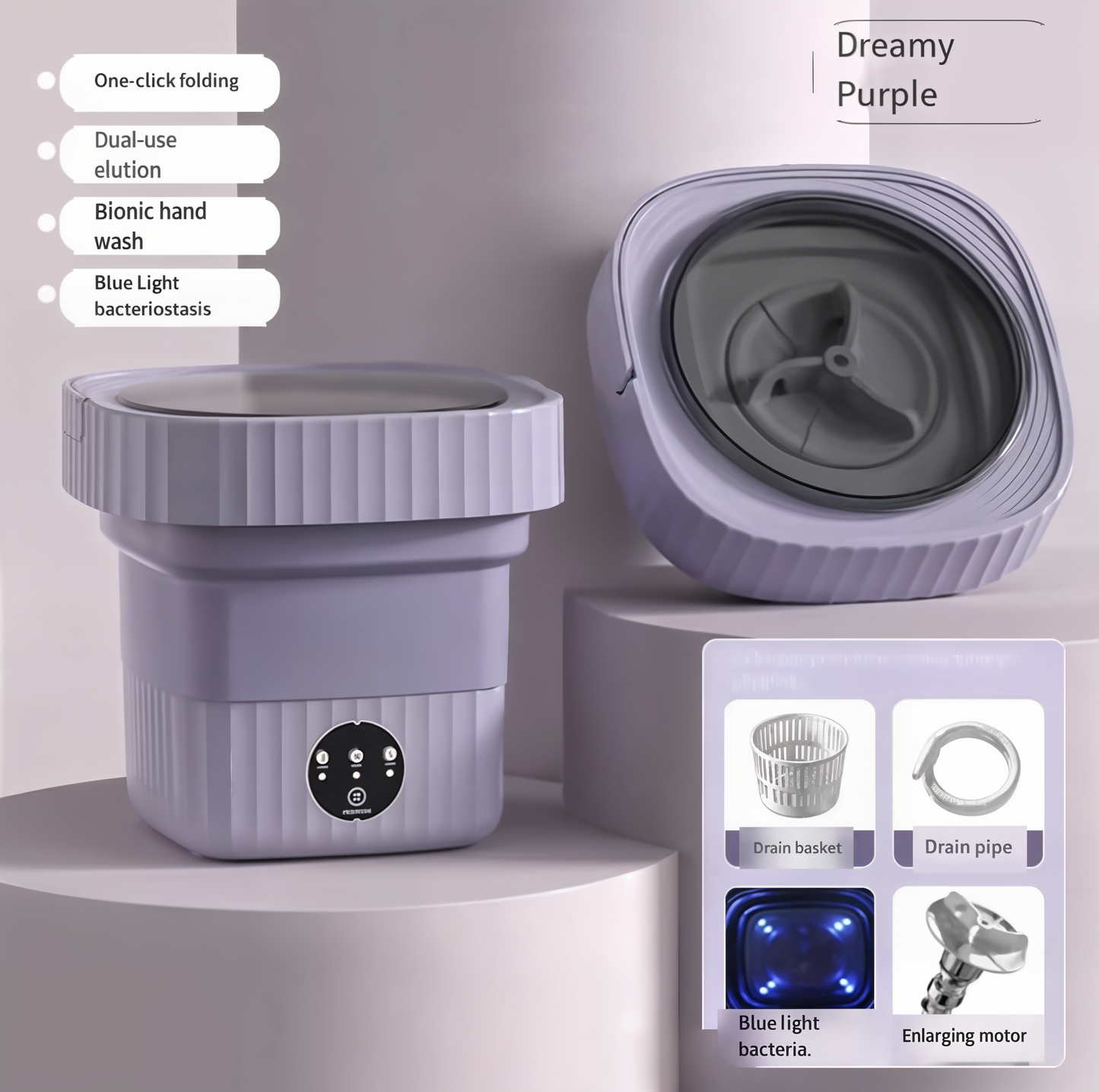 AquaSonic – Mini Ultrasonic Washing Washer