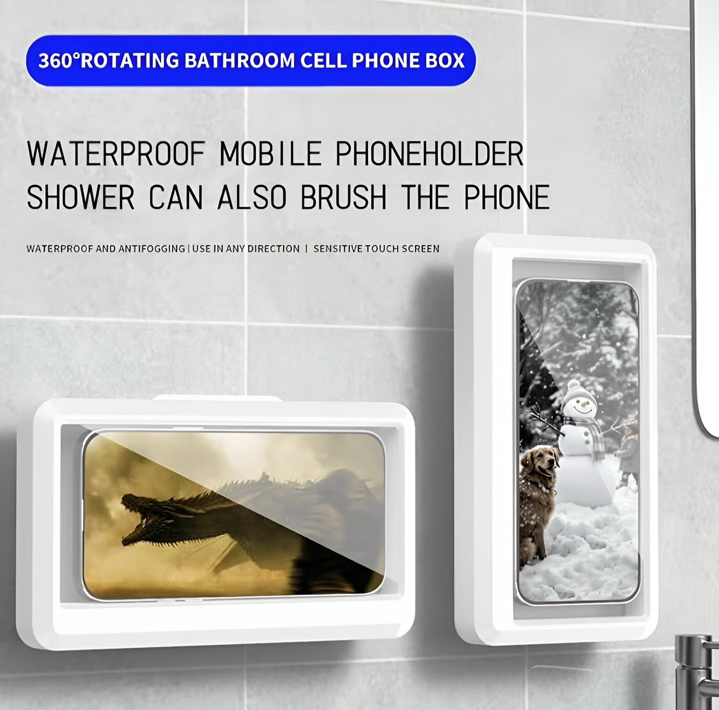 ClearView – 360° Anti-Fog Phone Bracket