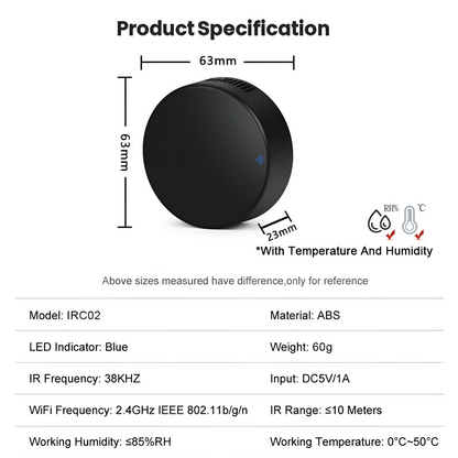 ClimaSense – WiFi Temp & Humidity Sensor