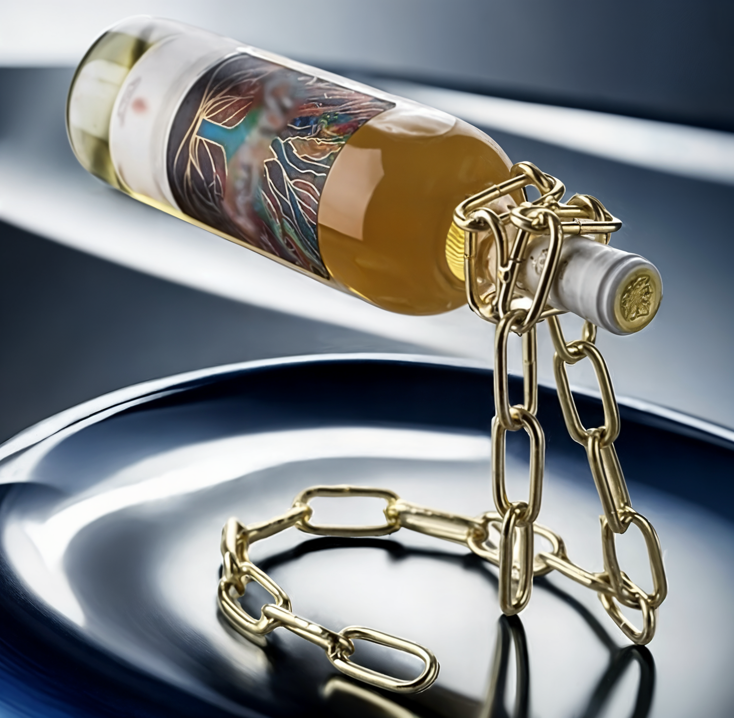 WineCraft – Suspension Chain Metal Wine Rack