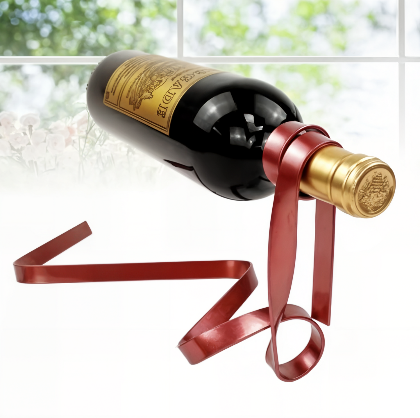 WineCraft – Colored Ribbon Wine Bottle Holder