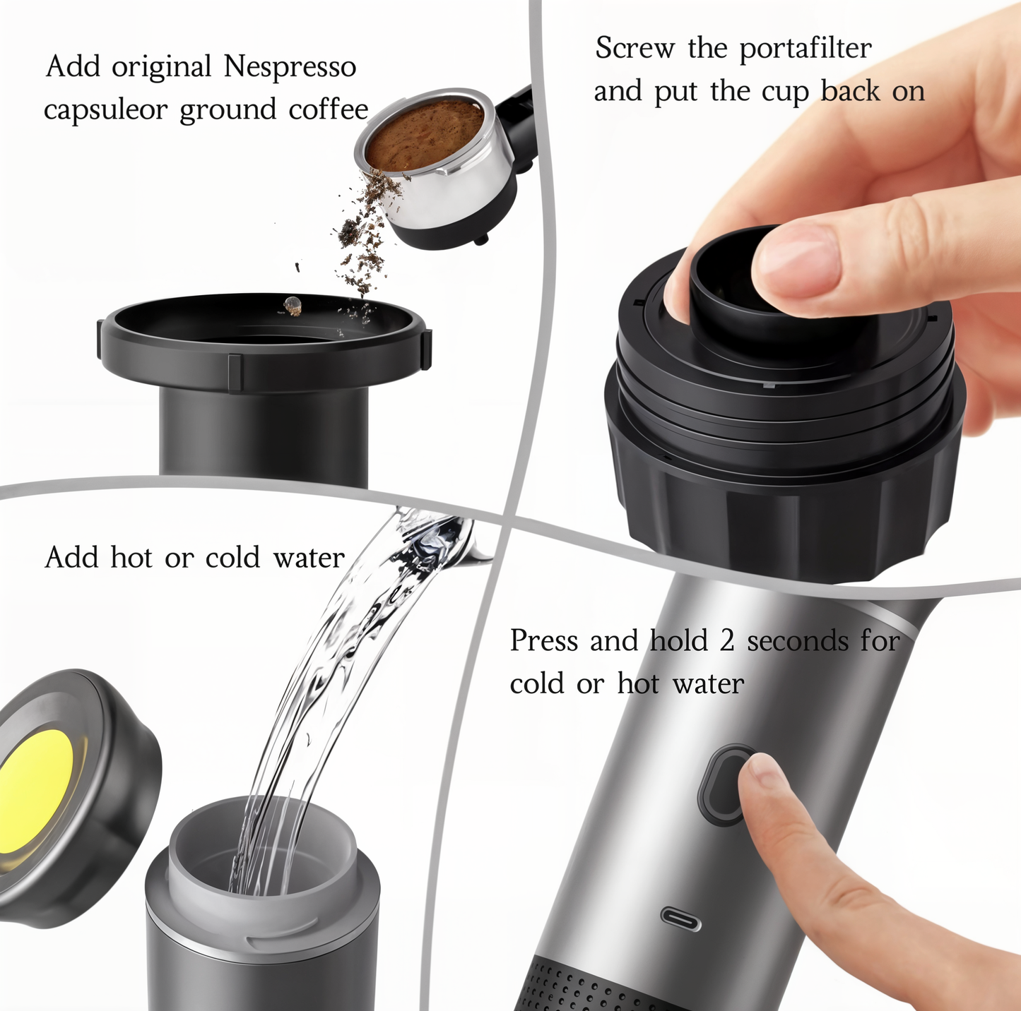 BrewMate – Portable Capsule Coffee Maker