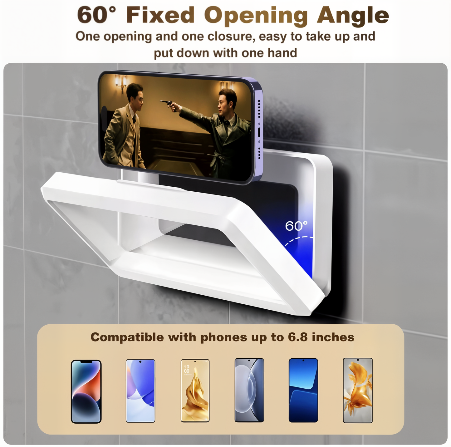 ClearView – 360° Anti-Fog Phone Bracket