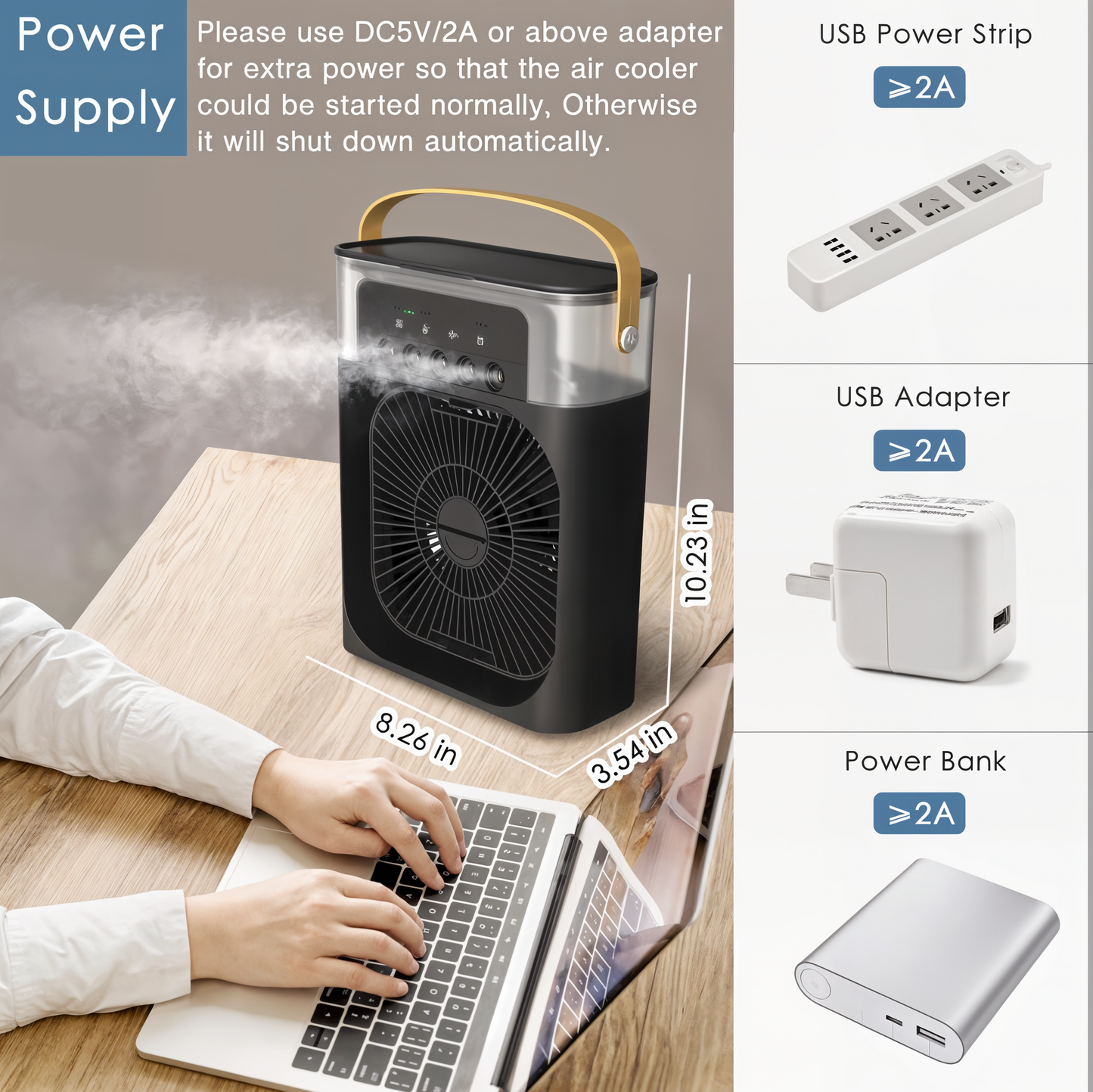 BreezeMist – 3-in-1 Humidifier Fan