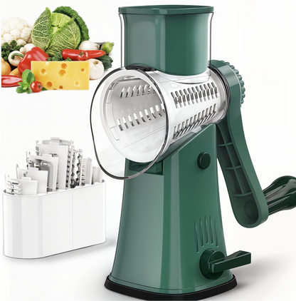 SlicePro – 5-in-1 Rotary Vegetable Shredder
